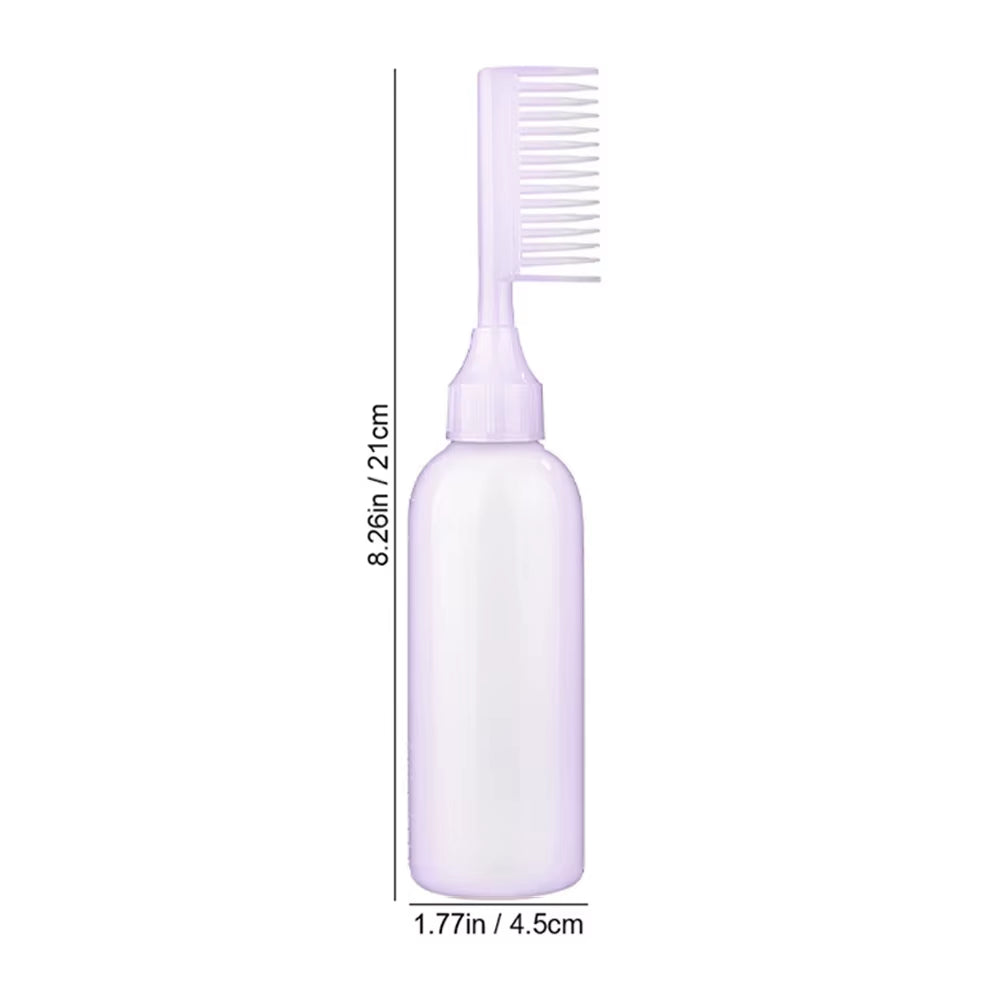 Hair Dye Applicator Brush Bottles anti Static Massage Hair Brush Massage Combs Silicone Head Wash Brush Salon Hair Styling Tools
