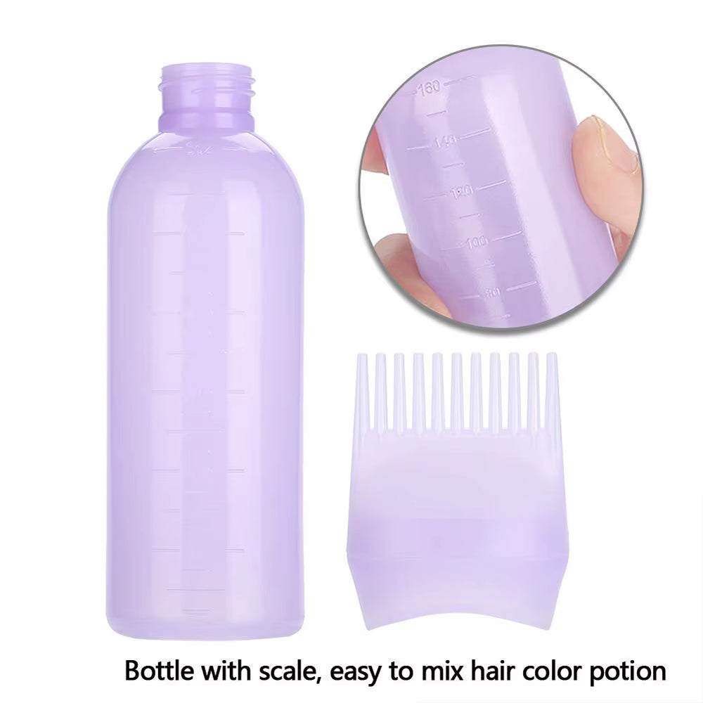 Hair Dye Applicator Brush Bottles anti Static Massage Hair Brush Massage Combs Silicone Head Wash Brush Salon Hair Styling Tools