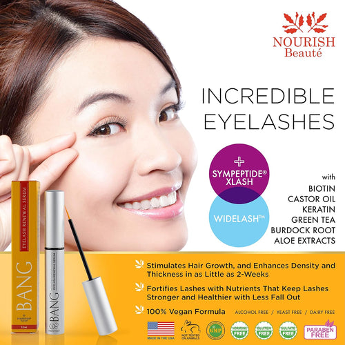 Bang Eyelash Enhancer Growth Serum – Eye Lash Growing Serum – New, Improved and Reformulated